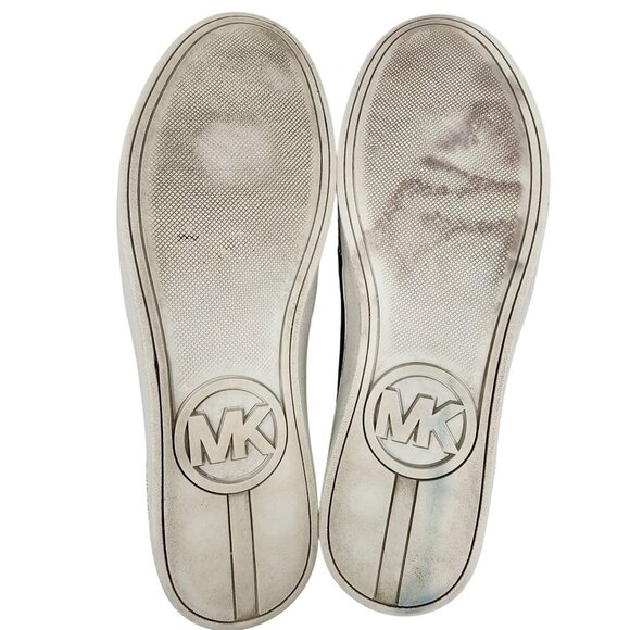 Michael Kors Womens Slip-On Sneakers With Rhinestone Snake Print Size 9.5M - Picture 6 of 11